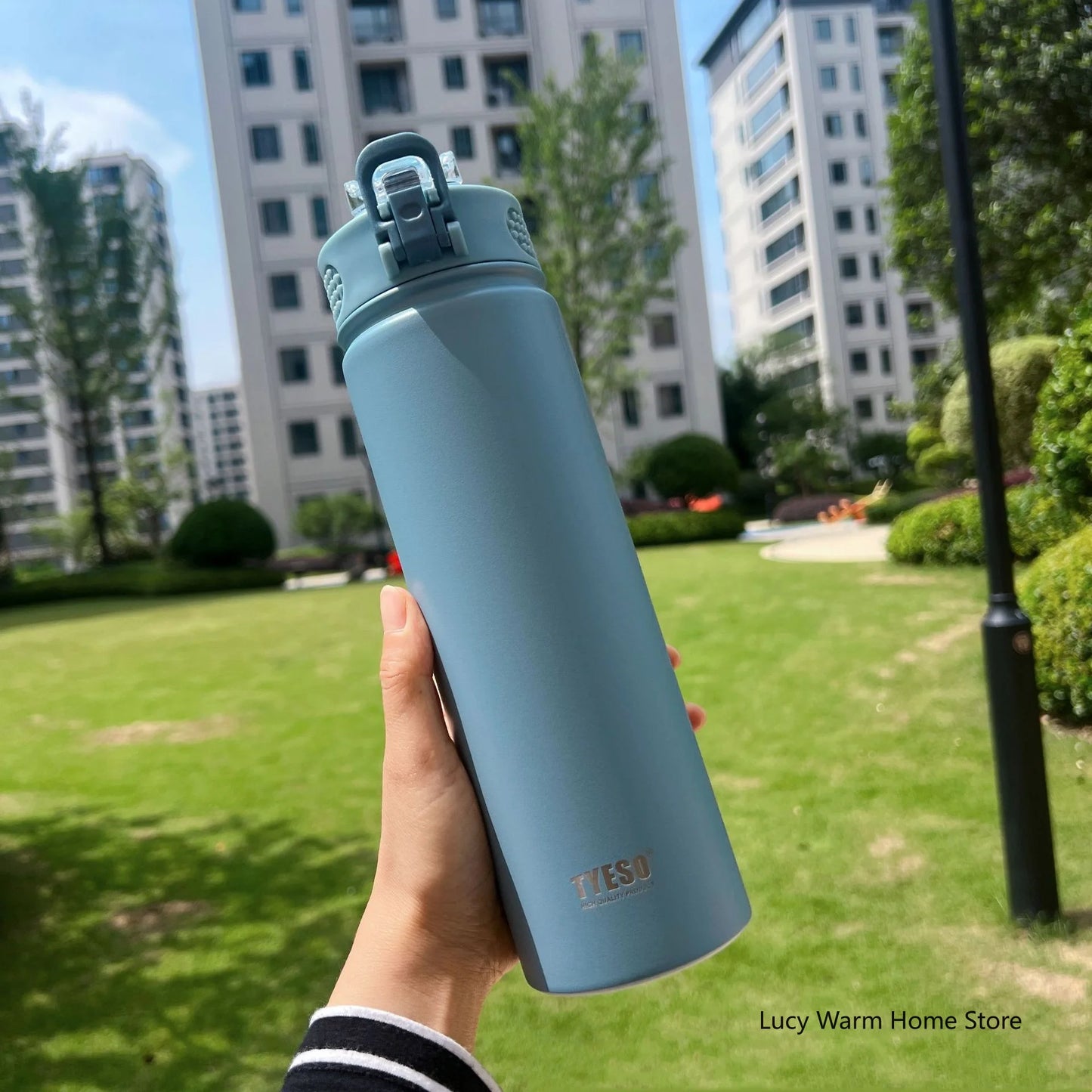 Thermosflasche I mit Strohhalm