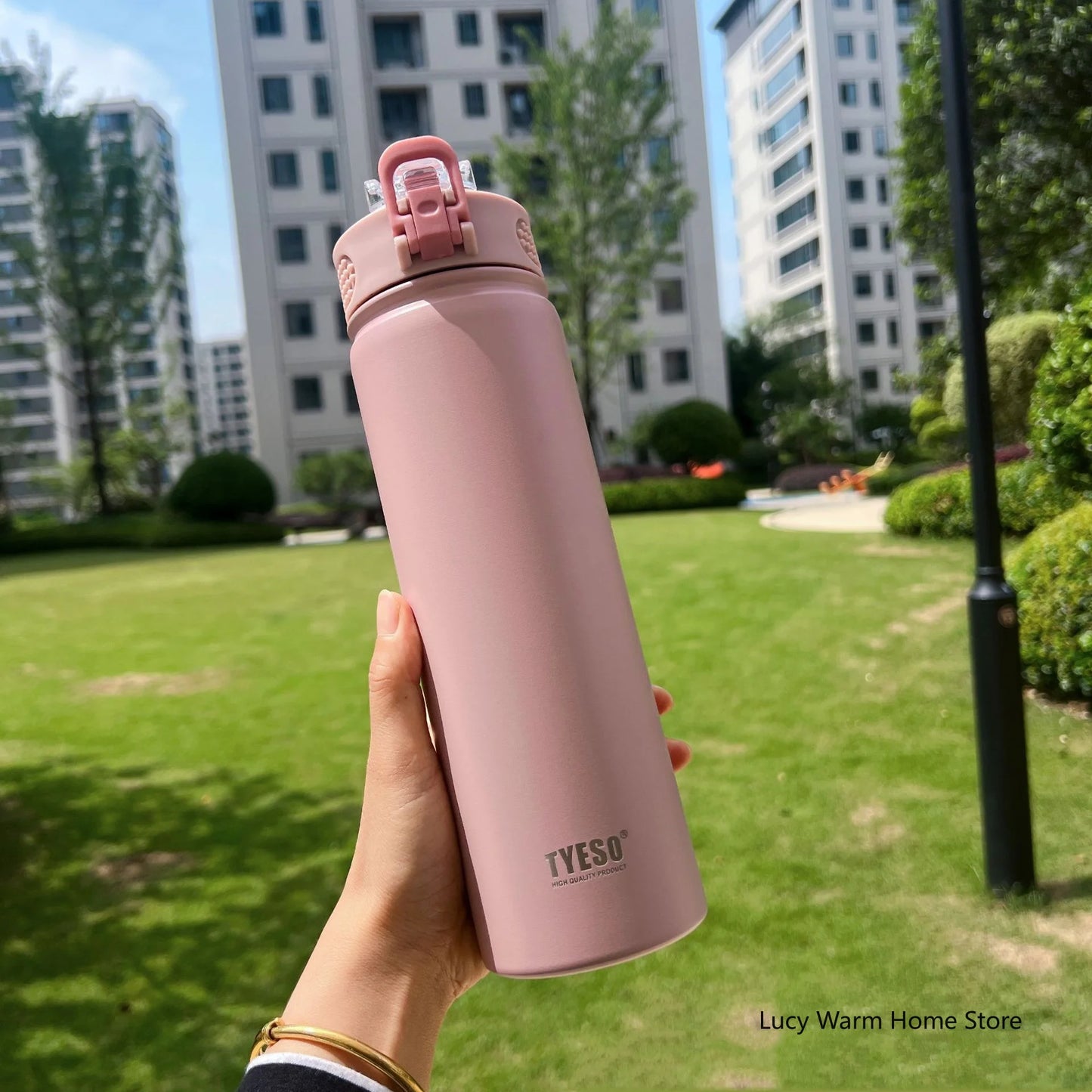 Thermosflasche I mit Strohhalm