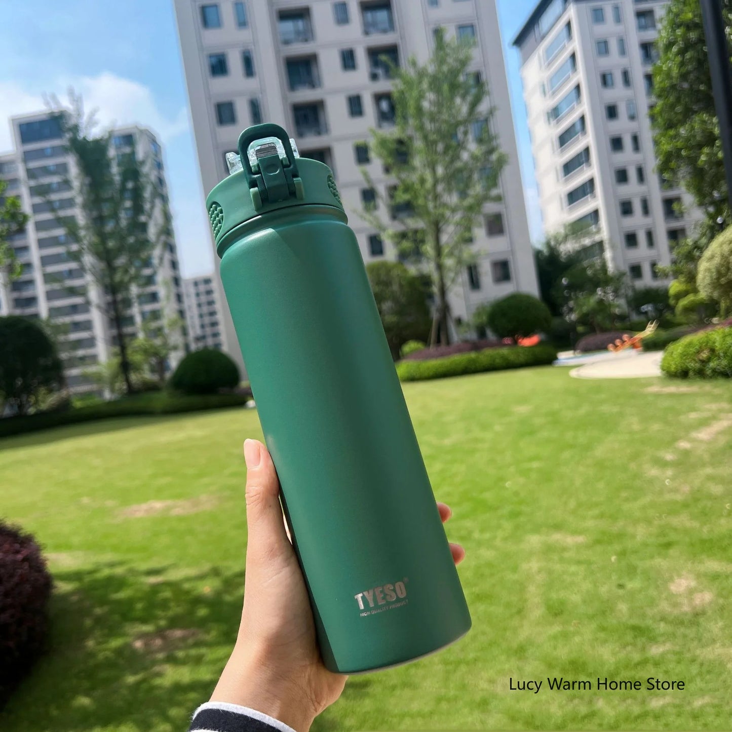 Thermosflasche I mit Strohhalm